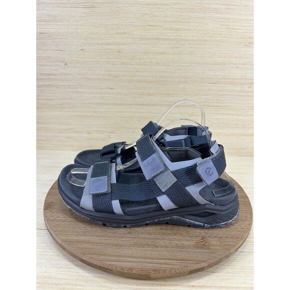 Ecco X-Trinsic Sport Grey Ankle Strap Sandals Mens Size 41 US 7 - Picture 1 of 8